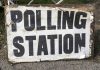 polling station sign
