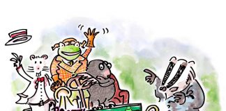 Wind in the Willows illustration for Sixteenfeet Productions