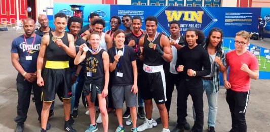 Miguel's Gym team at the 2018 Haringey Box Cup