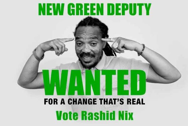 Rashid Nix campaign poster