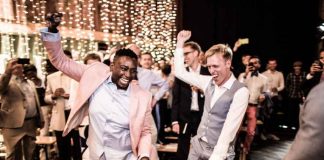 Dancing at a wedding