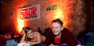 Photo of Big Issue sleep out campaign