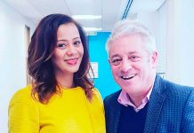 John Bercow with Miranda Brawn