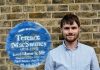 Fergus O'Farrell and the Brixton Prison plaque