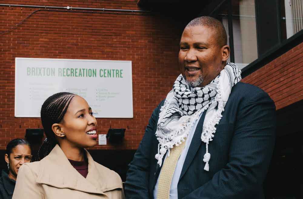Chief Mandela with Nodiyala Mandela, his wife