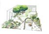 illustration of Believe in Tomorrow garden by brixton designer for RHS show