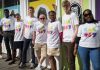 Brixton Advice Centre staff in their fundraising tee shirts