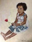 Girl with Flower ANNALIESE FAYE (self taught)<br>Judges’ favourite