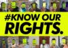 Know Our Rights campaign material