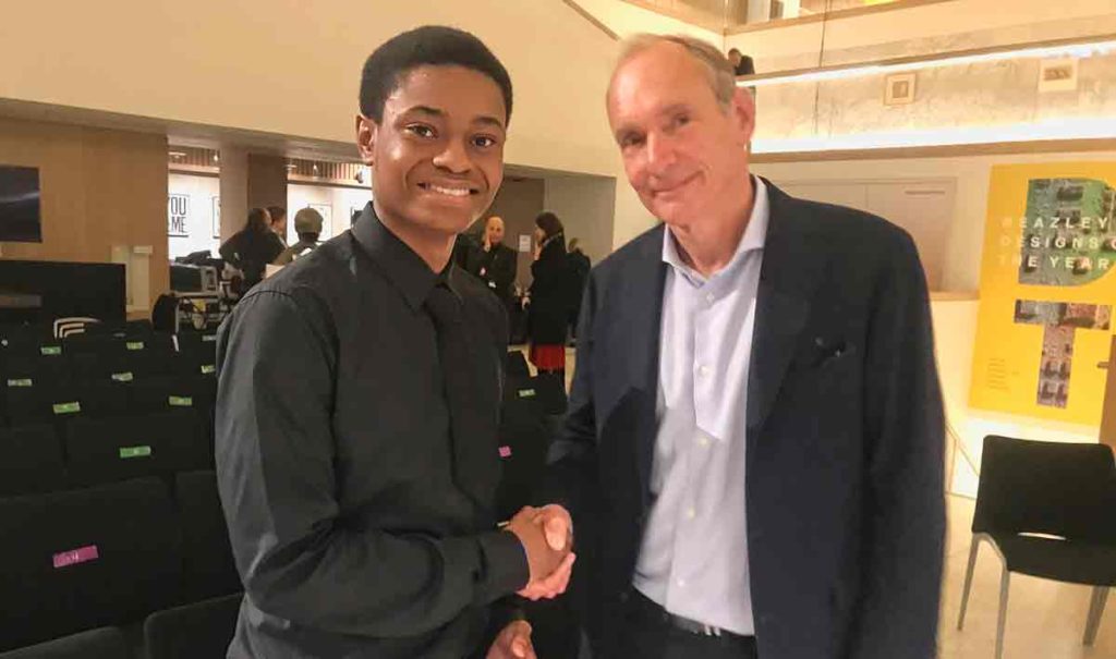 Charles Clayton and Sir Tim Berners-Lee