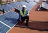 Installation of solar panels on Elmore Estate