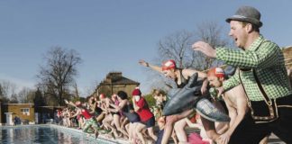 swimmers take an icy dip for homelessness charity Crisis