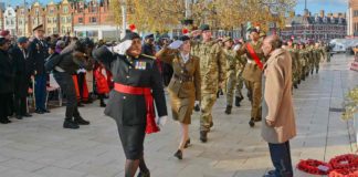 Windrush Square Remembrance Day parade