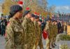 Army cadets prepare to lay wreaths
