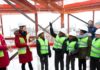 Topping Out Ceremony at site of new theatre on Coldharbour Lane