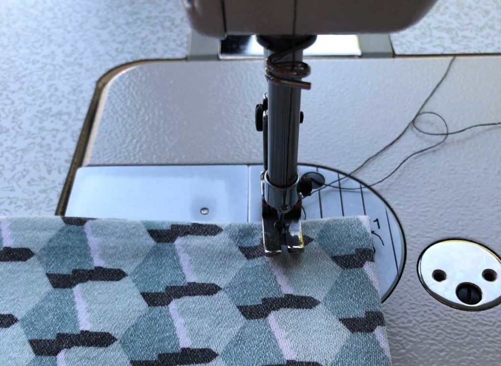 scrubs being made on a sewing machine