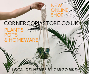 Plants delivered by cycle - Cornercopia Shop now online!