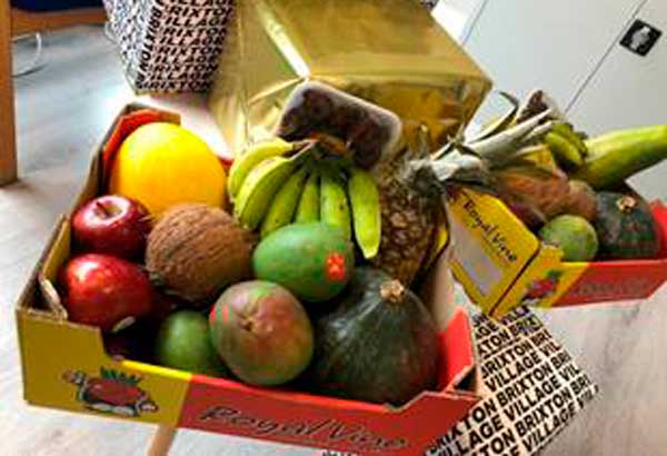 NHS fruit baskets donated by traders in Brixton Village