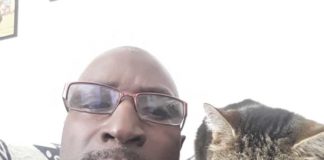 Musaman with his cat