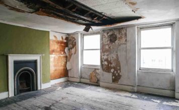 Photograph of the room believed to be where Vincent van Gogh stayed prior to the renovation. © Finbarr Falon, 2015.