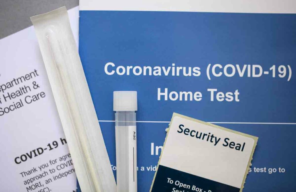 elements of Covid home test kit