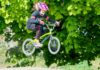 young BMX rider airborne