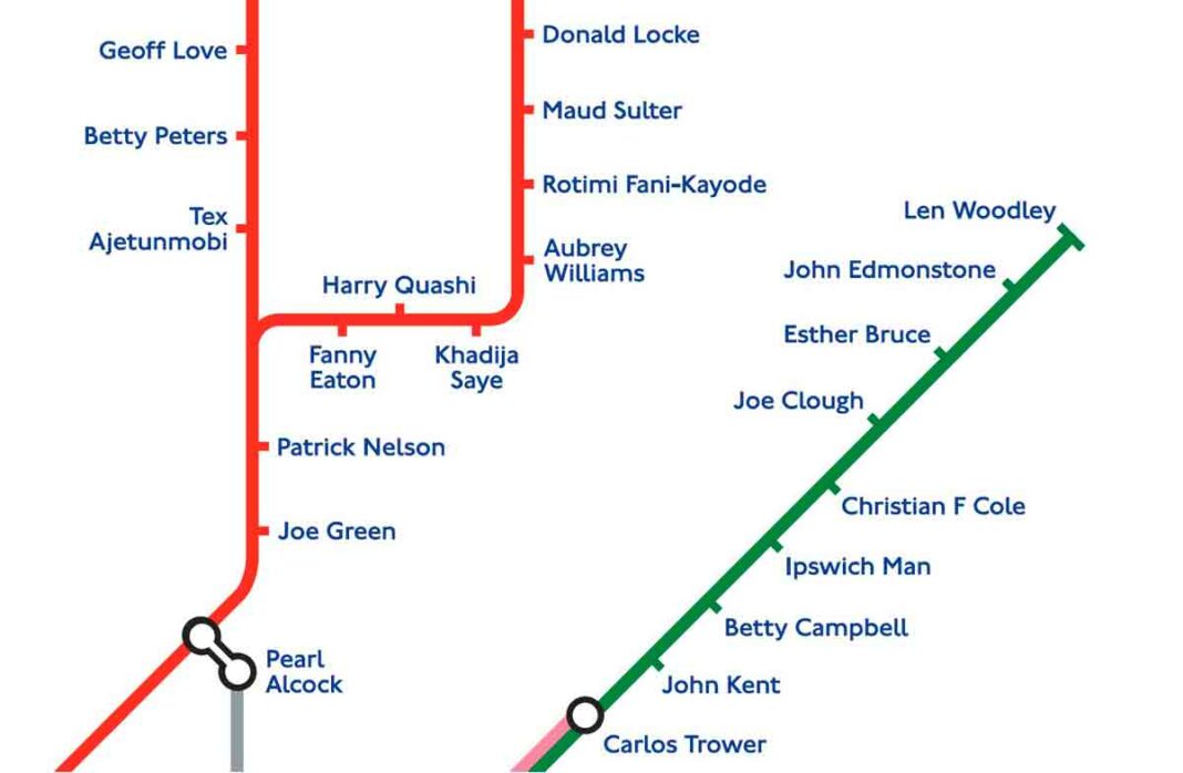 Tube map for Black History month researched in Brixton | Brixton Blog