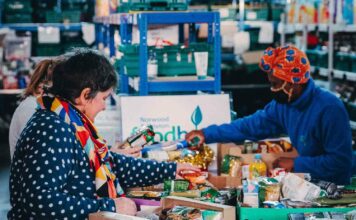 food bank interior