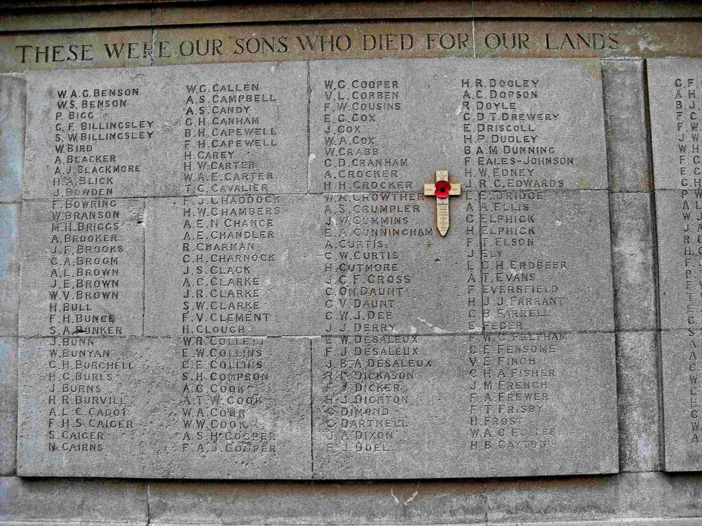 war memorial detail