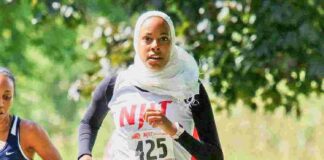 runner wearing hijab