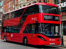 London double-decker bus electric
