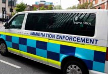 Home Office immigration enforcement van