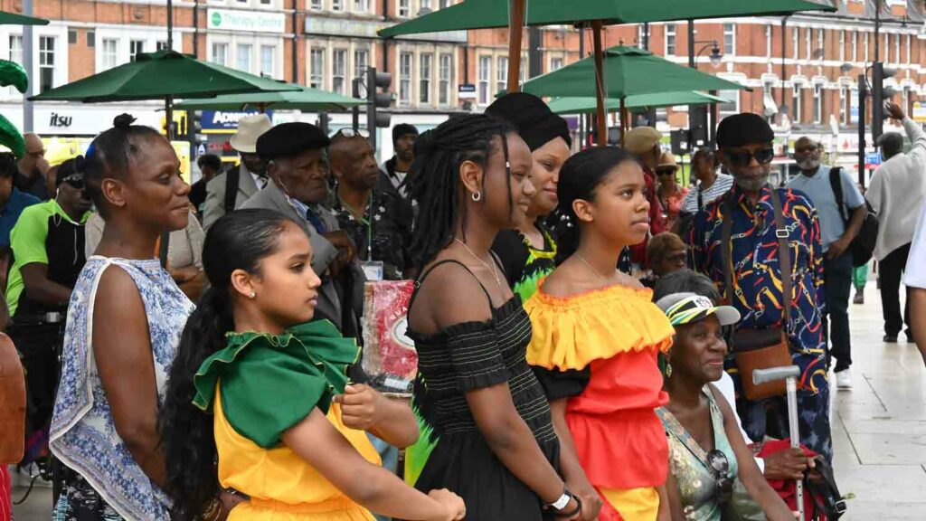 people at an open air event 