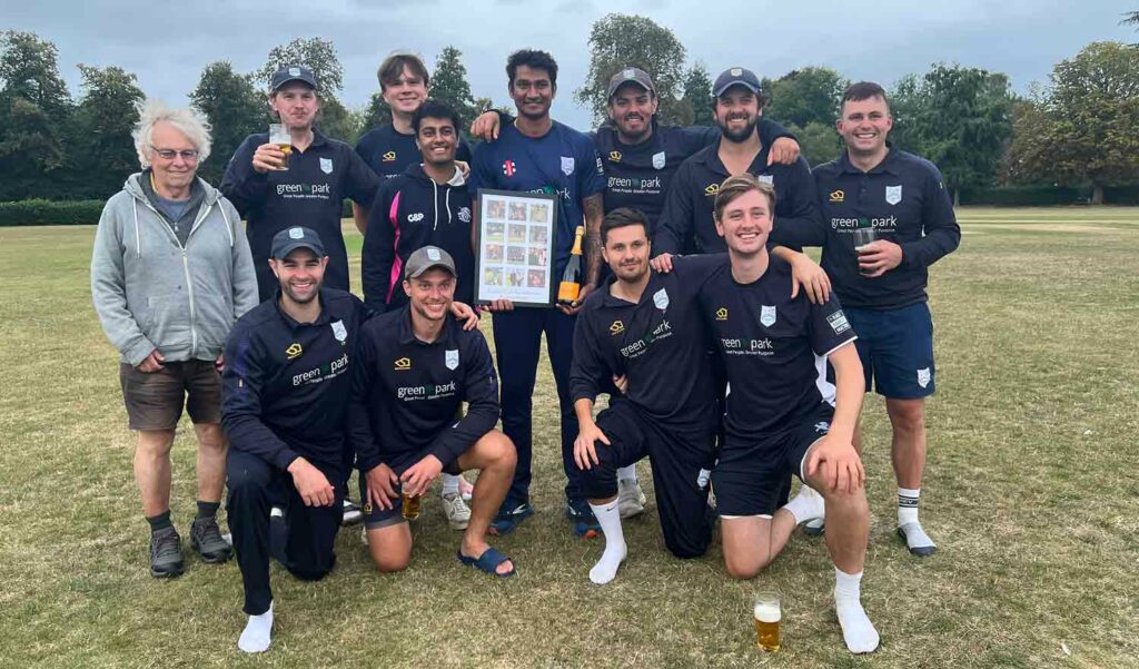 cricket team poses for photo