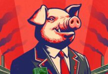 graphic of pig in suit