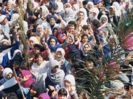 women protesting