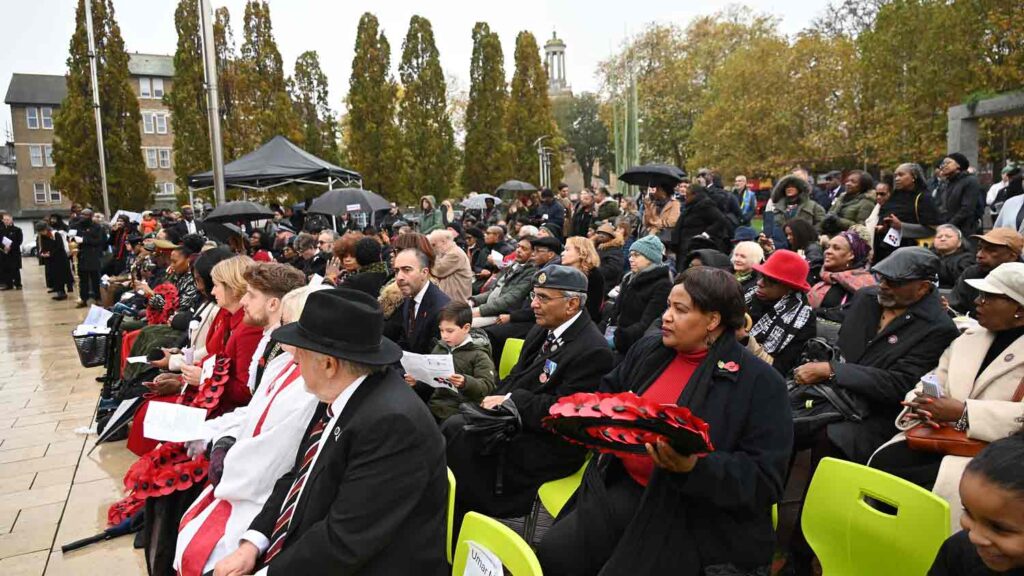 audience at open air event