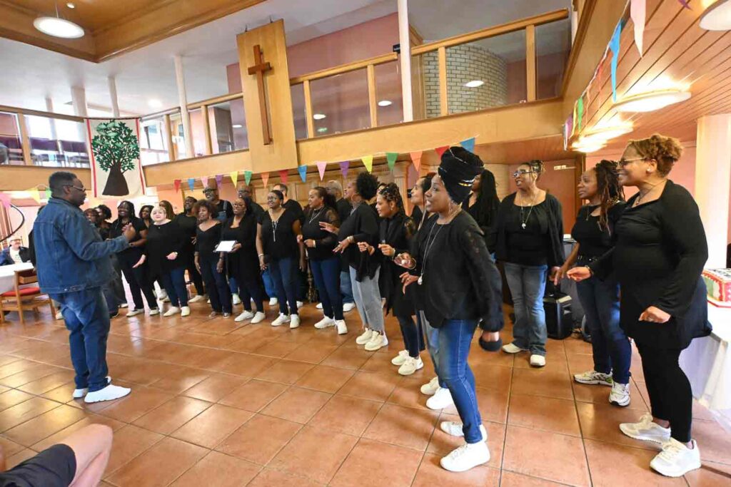 gospel choir in church 