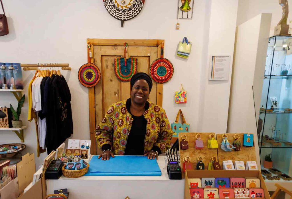 woman in shop