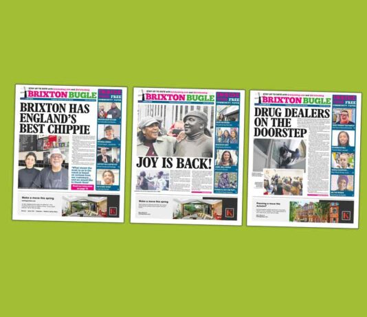 montage of newspaper front pages