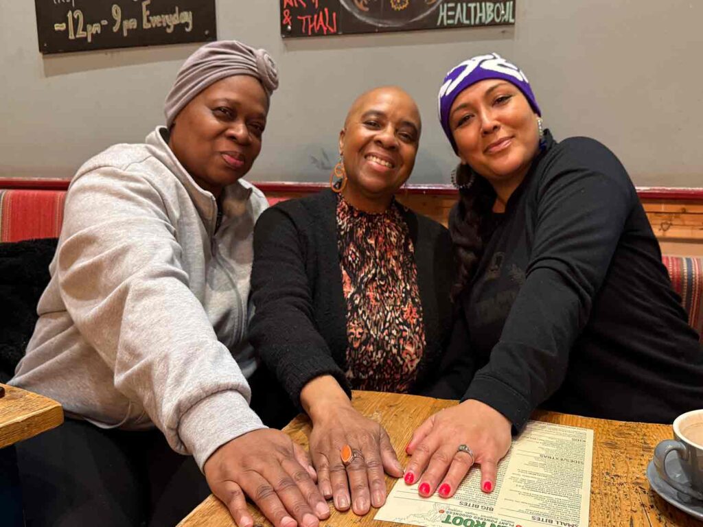 portrait of three women