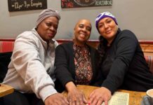 portrait of three woman