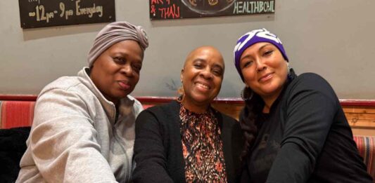 portrait of three woman