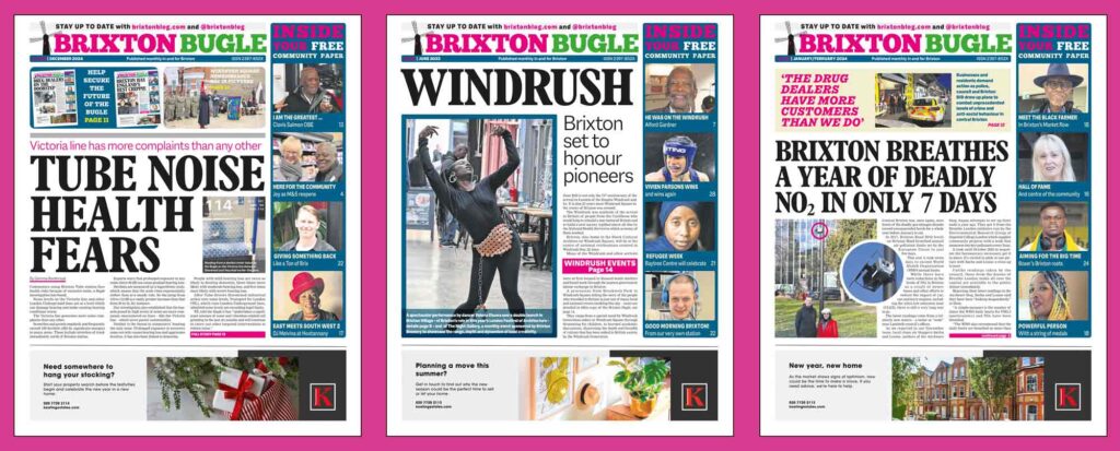 montage of newspaper front pages